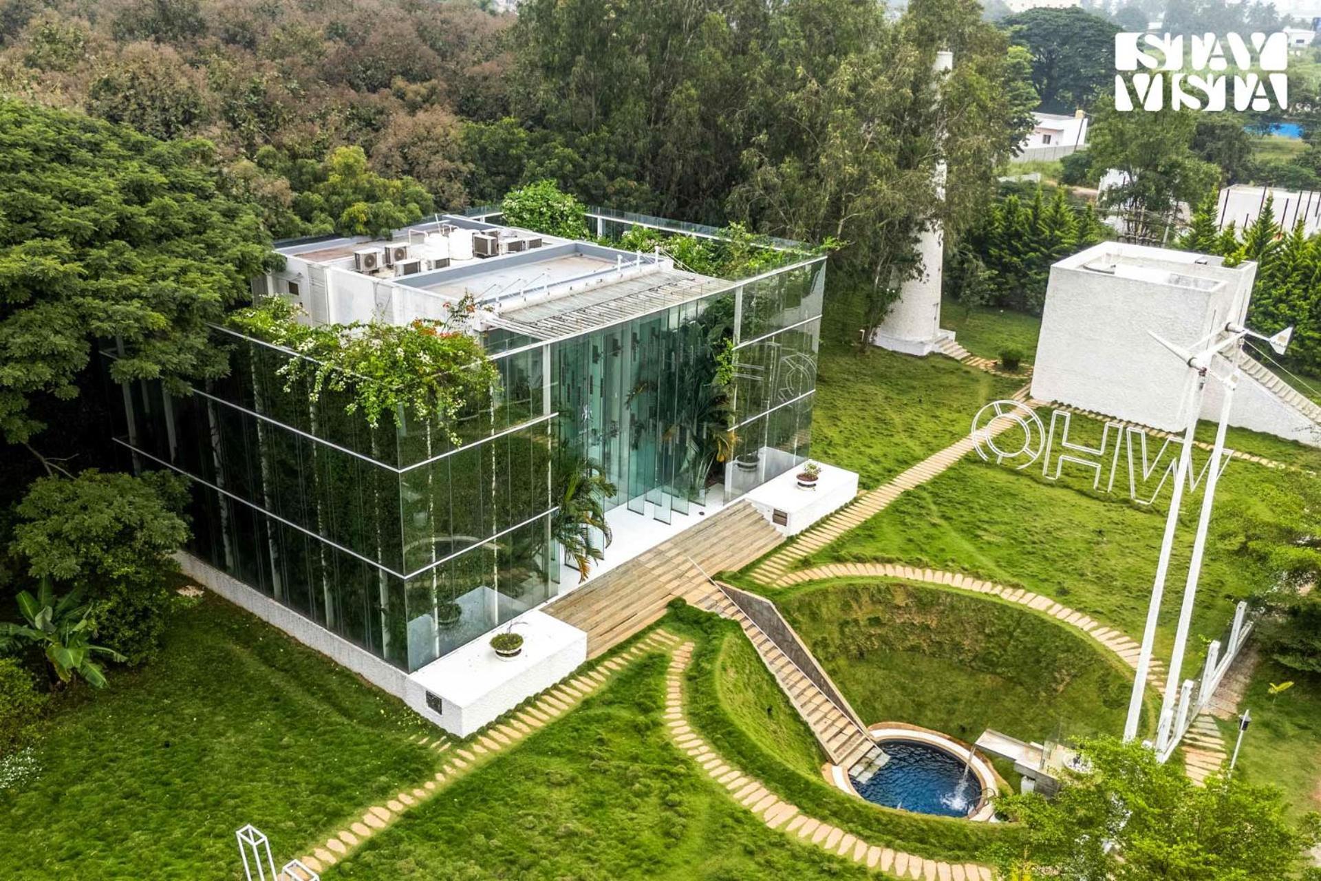 The Crystal Hall India'S Only All Glass Villa Bangalore Dış mekan fotoğraf